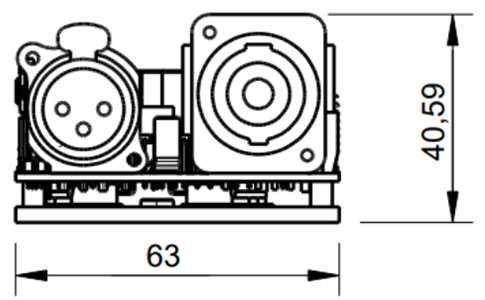 PURIFI EVAL3 Mono 1ET7040SA Evaluation Kit: Dimensions